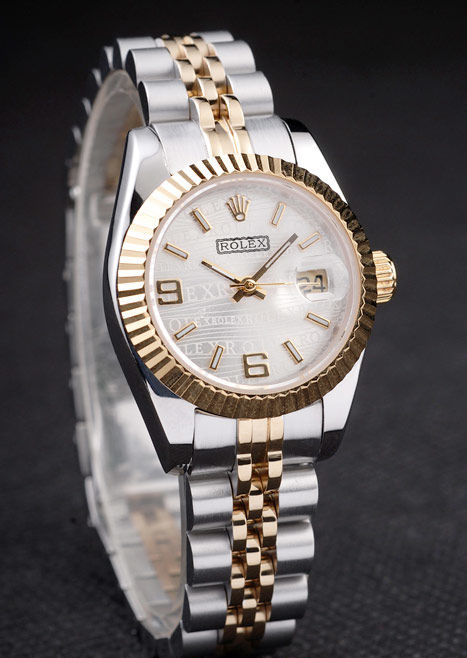Rolex Datejust Two Tone Stainless Steel Yellow Gold Plated 98079